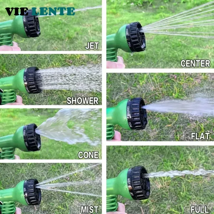 Expandable Magic Hose, High-Pressure Car Wash, 7Water Spraying Functions, Water Gun, Home Garden Watering Hose