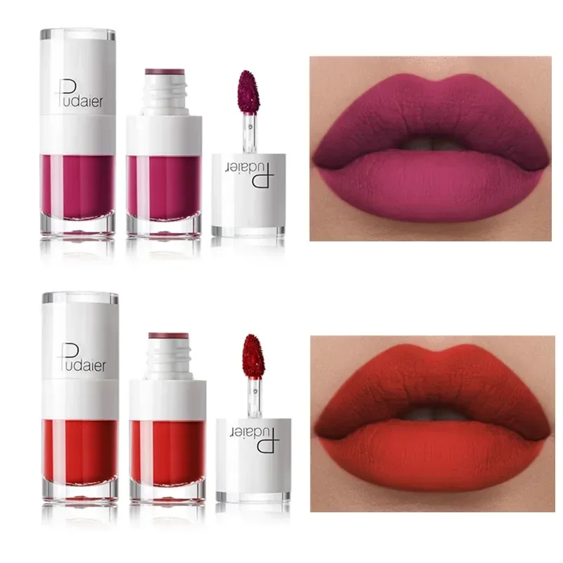 Red Lip Makeup Tattoo Long Lasting Lip Tint Matte Plumper Gloss Liquid Matte Lipstick Waterproof Rouge A Levre Mat