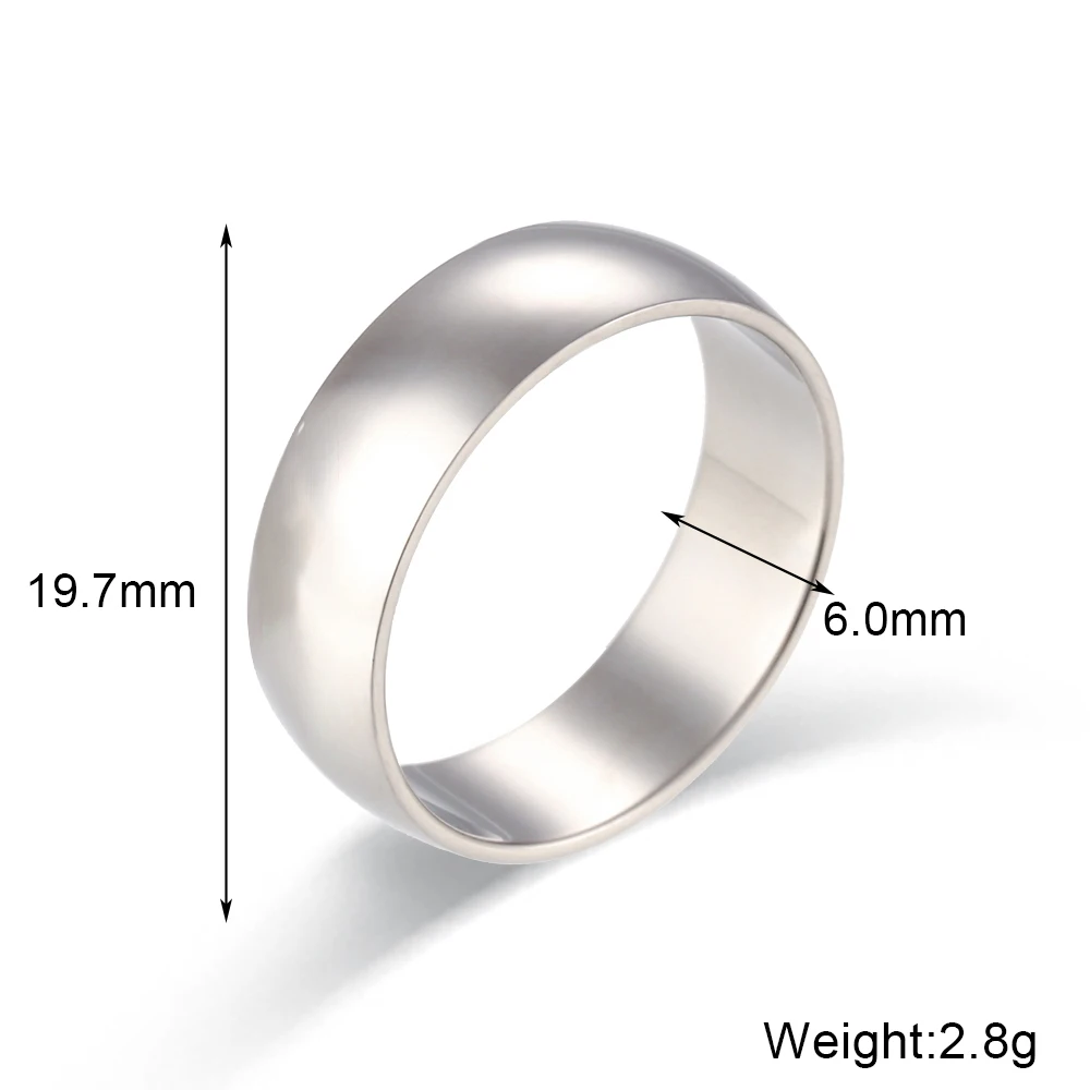 Waterproof Stainless Steel Gold-Plated Silver Rings - Universal Size, Minimalist Stackable Design
