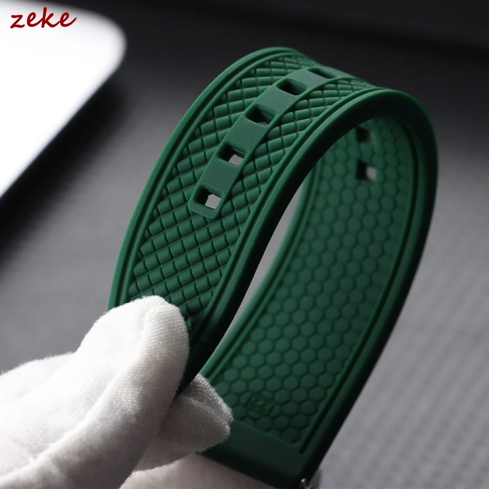 Universal Sports Silicone Watchband - 20mm/22mm Waterproof Rubber Strap