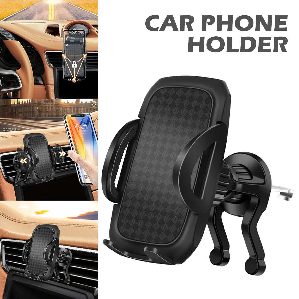Universal Car Phone Holder For Dash Board Portable Car Holder Mount Stand GPS Auto Clip Smartphone Stand Bracket