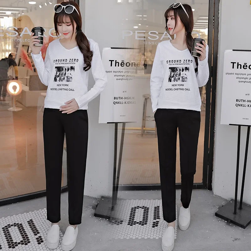 Velvet Maternity Leggings Pants For Pregnant Women Warm Winter Clothes Thickening Pregnancy Trousers Clothing