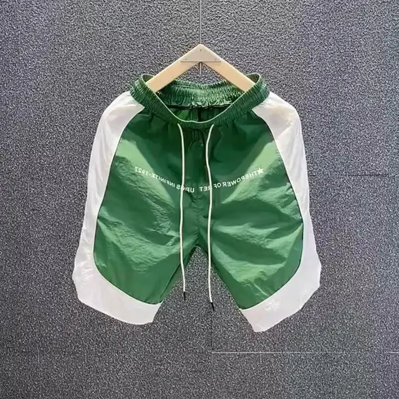 Summer Men's Quick Drying Shorts Basketball Shorts Beach Breathable Sports Short Pants Color Blocked Sweatpants Men Clothing New 7 S6142ee1c25ac40d5896ae357a19bd4019