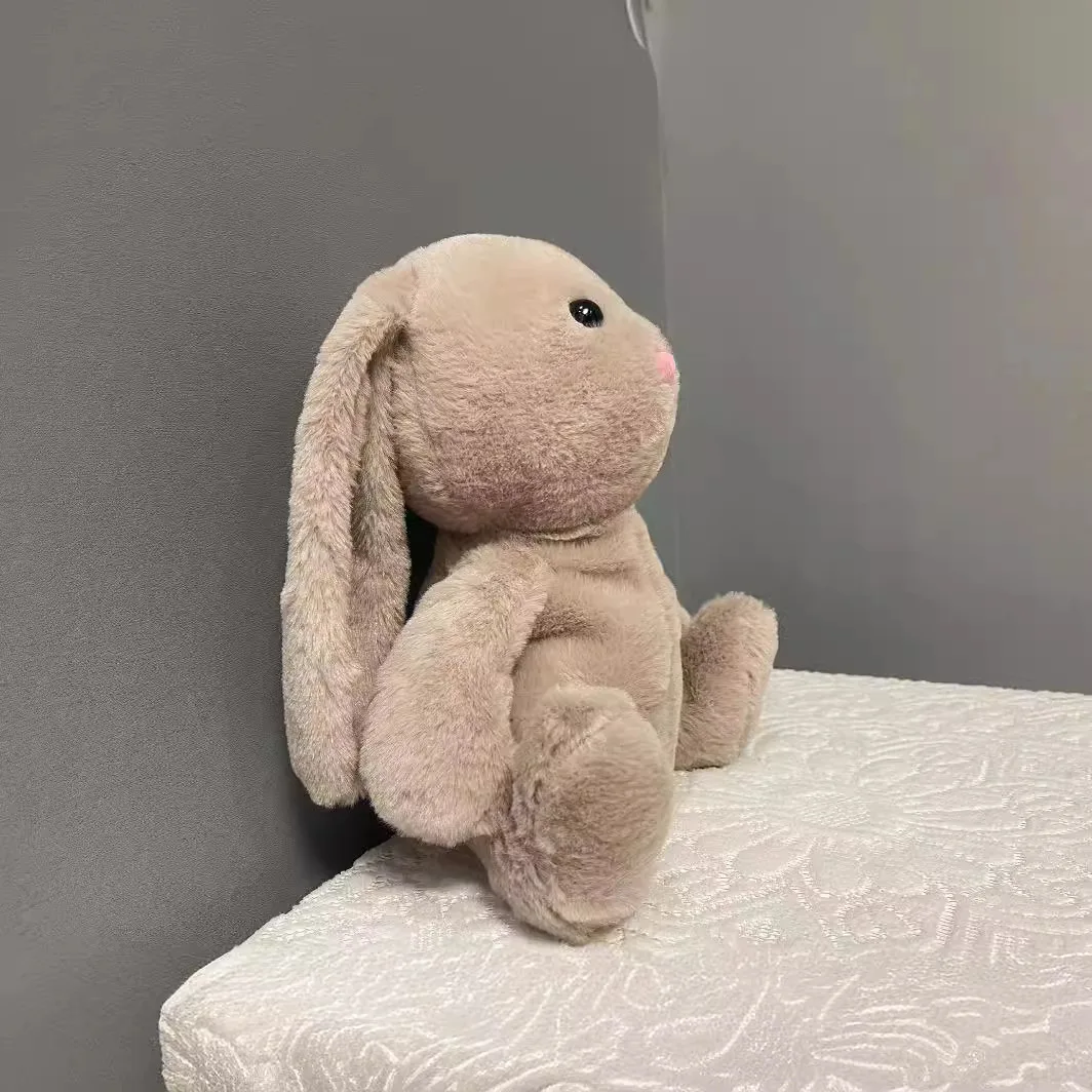Cartoon Cute Soothing Newborn Baby Bunny Plush Toy With Light Lullaby Music White Noise Breathing Sound Plush Toy Baby Gifts