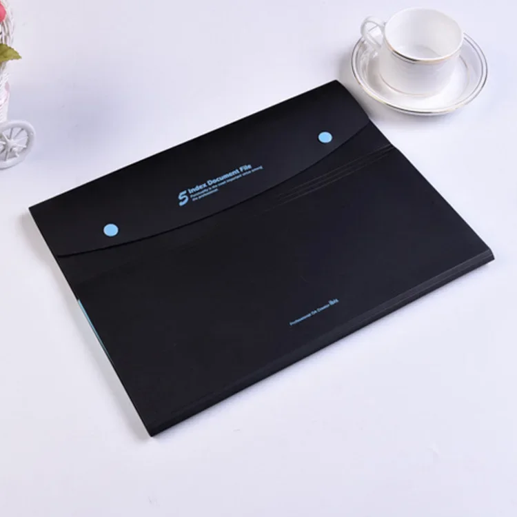 A4 Plastic Accordion File Folder Large Capacity Student Test Paper Organizer Storage Bag Document Bag