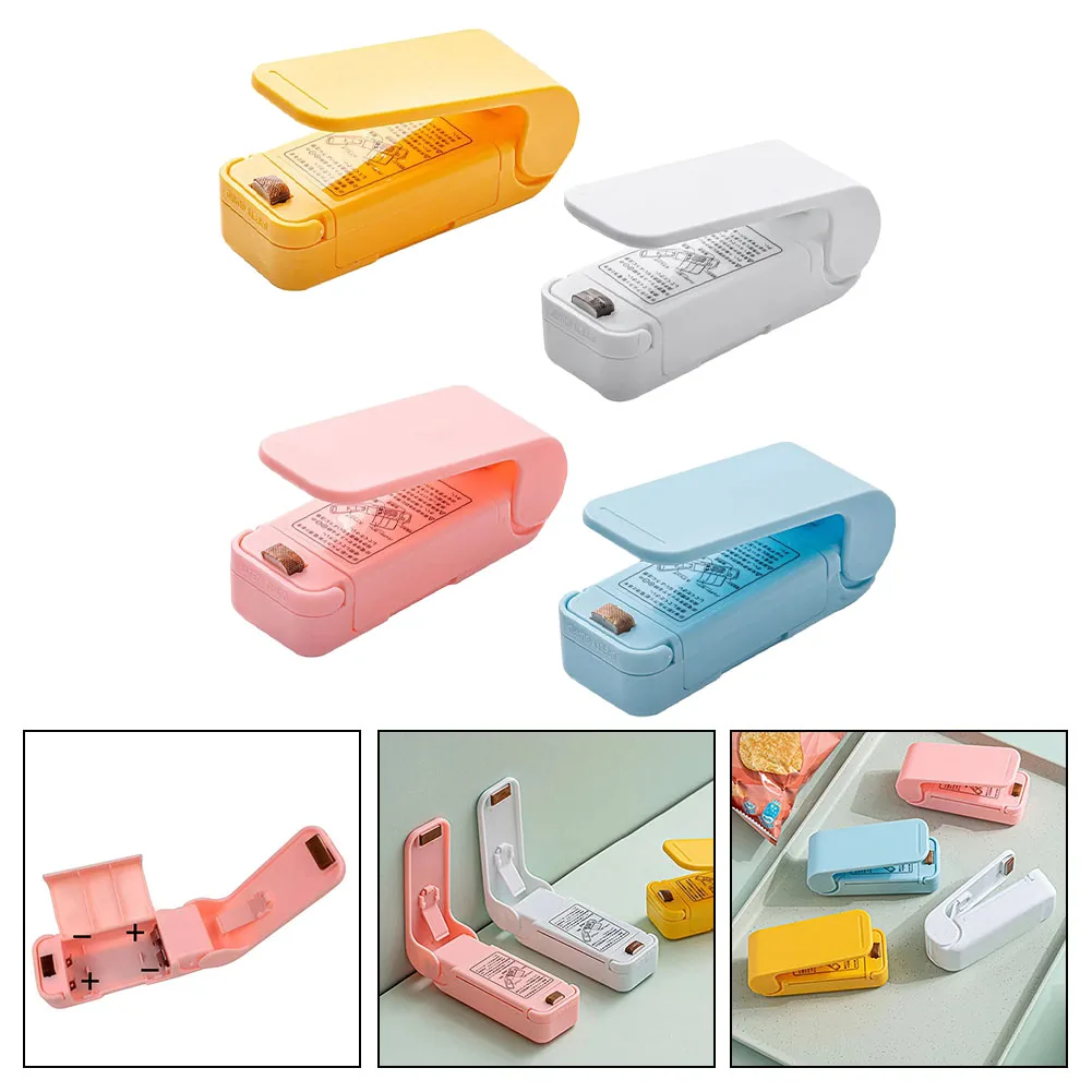 Kitchen Gadget Sealing Machine, Mini Plastic Package Sealer, Food Close Storage Bags Clips, Heat Bag Sealer, Portable 6