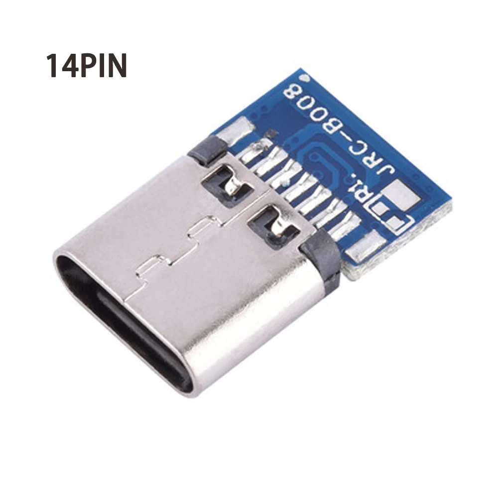 USB 3.1 Type-C Jack Connector 14/16Pin Female Socket Receptacle USB-C Adapter to Solder Cable 4/ 6 Solder joints with cc1 cc2 images - 6