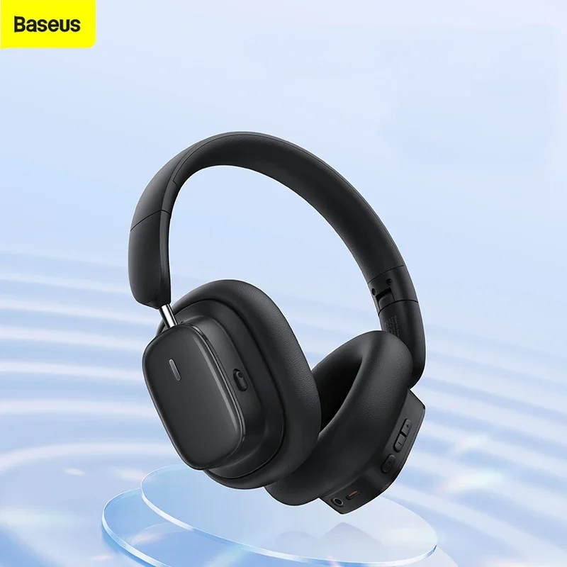 Anc Bowie Headphone sem Fio Bluetooth 5.3 Cancelamento de Ruído Hi-res 3d Espacial Auriculares Auriculares Audio Baseus-h1i
