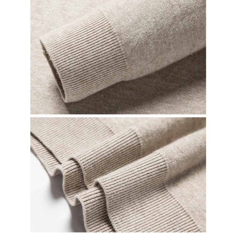 Autumn Winter Men's Cashmere Sweater Half Turtleneck Men Sweaters Knit Pullovers For male Youth Slim Knitwear Man Sweater 5