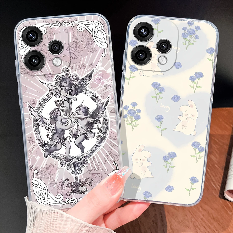 Butterfly Pattern Soft Slim TPU Transparent Silicone Phone Case