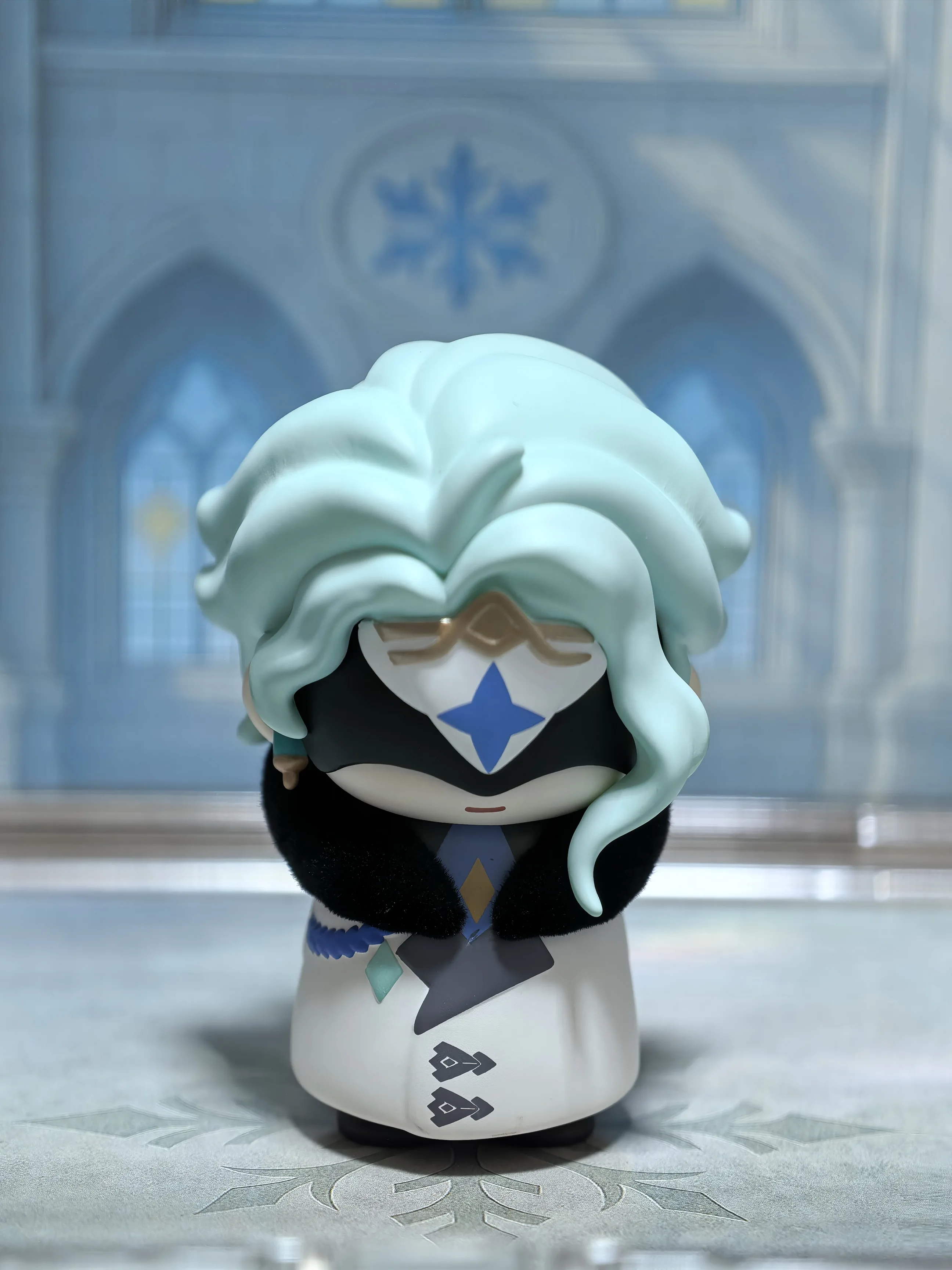 Fatui Dottore le docteur Genshin Impact miHoYo série officielle Frost Flame support acrylique à diffusion de lumière combinable, badge, chibi