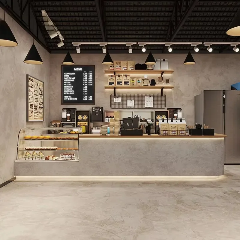 Restaurant Business Reception Desks Cafeteria Special Aesthetic Coffee Reception Counter Design Luxury Recepcja Office Furniture