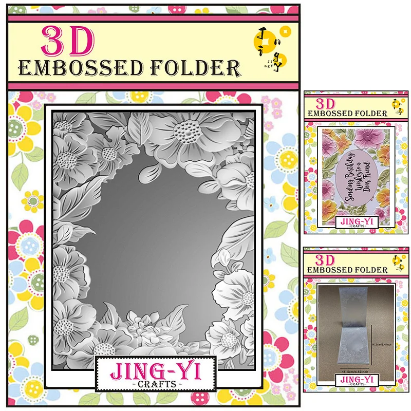 Die 3d Embossing Folder Scrapbooking Tools Dies Materials DIY Craft Supplies Photo Album Album Decor Card Background plastic embossing folder embossing folder