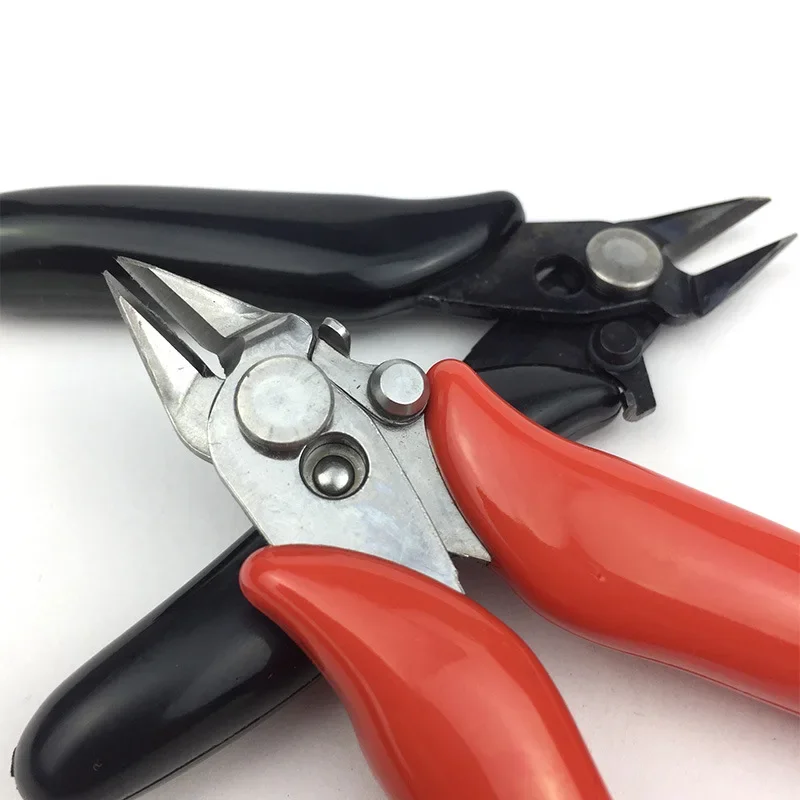 

Diagonal Pliers Mini Wire Flush Cutter 3.5 Inch Micro Diagonal Cutting Pliers Wires Insulating Rubber Handle Model Pliers