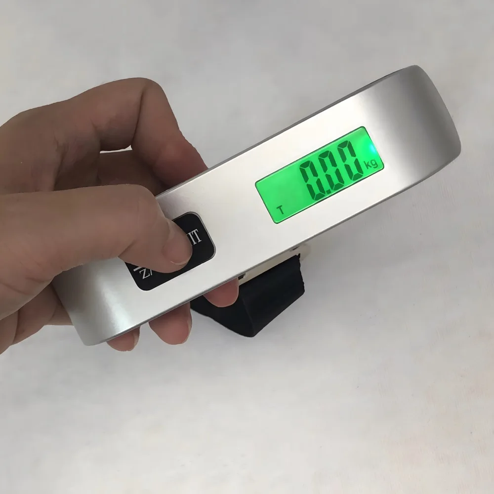 Portable Electronic Hand Luggage Scale LCD Digital Display Balance Scale Suitcase Travel Weighs Baggage Weight Tool 50kg/110lb digital weight scale