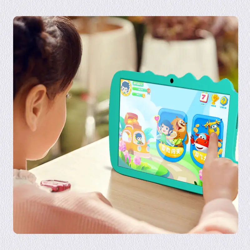 Tablette pour enfants avec application éducative installée, verrou