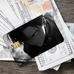 Levi Film Skin Cover Sticker Set for Credit Cards - Waterproof Anime Decor (4 - Pack) (Z4)