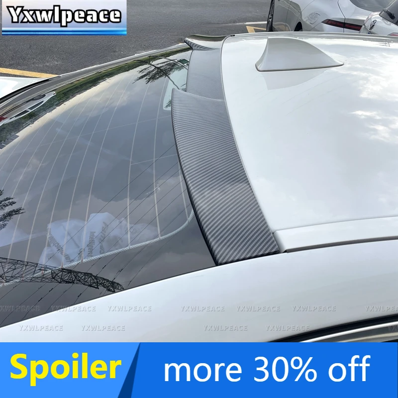 For BMW 5 Series F10 Spoiler 528i 535i 550i 2011-2017 High Quality ABS Glossy Black /Carbon Fiber Look Rear Window Roof Spoiler