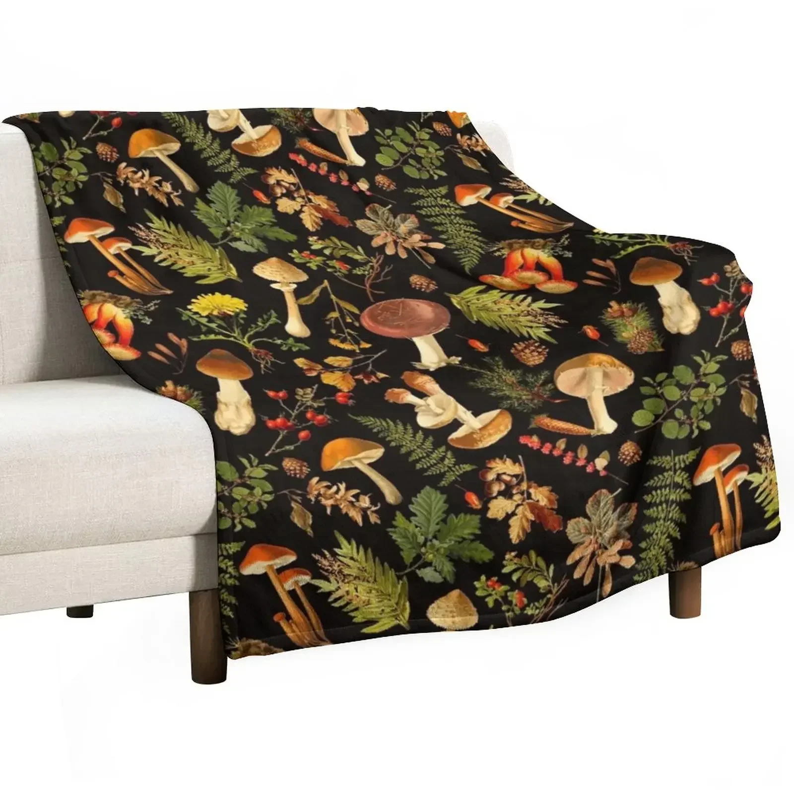 

New Thanksgiving Mushrooms Harvest Throw Blanket Weighted Winter beds Fashion Sofas Blankets