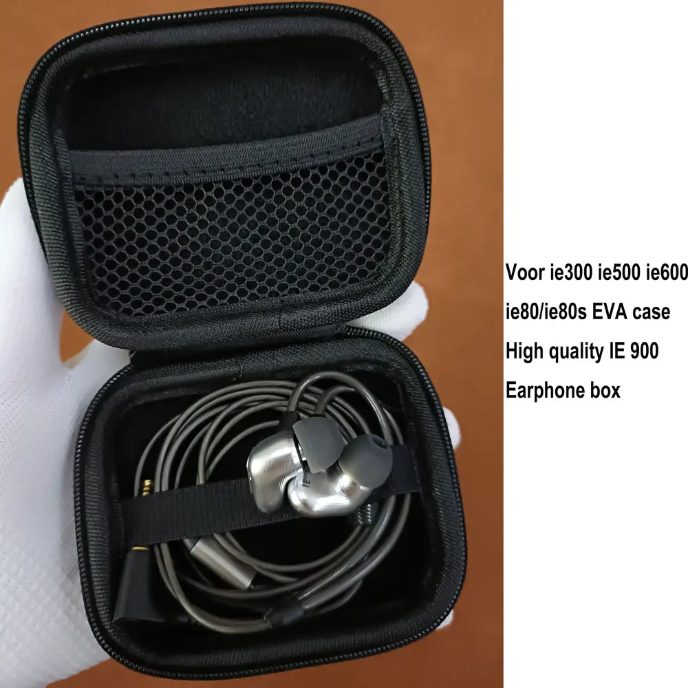 Eva Earphone Case Fone de Ouvido Apto para Sennheiser Ie900 Ie300 Ie500 Ie600 Ie80 Ie80s Novo Alta Qualidade - Image 3