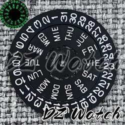 Luminous Green/Blue Date Wheel Dial for Automatic Movement Watches (Black 01)