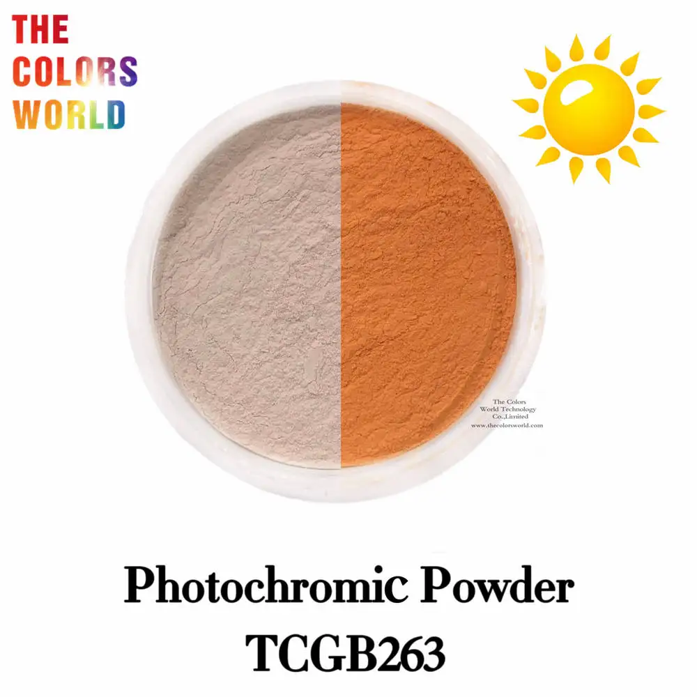 TCT-775 Photochromic Pigment Dye Powder For Color Changing Paint Indoor Clolorless Outdoor Colorful Solar Sensitive to Sunlight