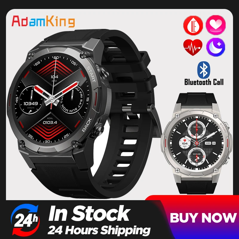 

Smart Watch 1.43'' AMOLED Display Hi-Fi Blue Tooth Call Smartwatch Men Military-grade Toughness 400mAh Sports For IOS Android