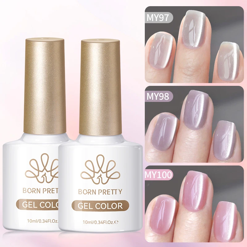 Allure Shimmer 10ml Magnetic Gel Nail Polish - Semi-Permanent Crystal Finish