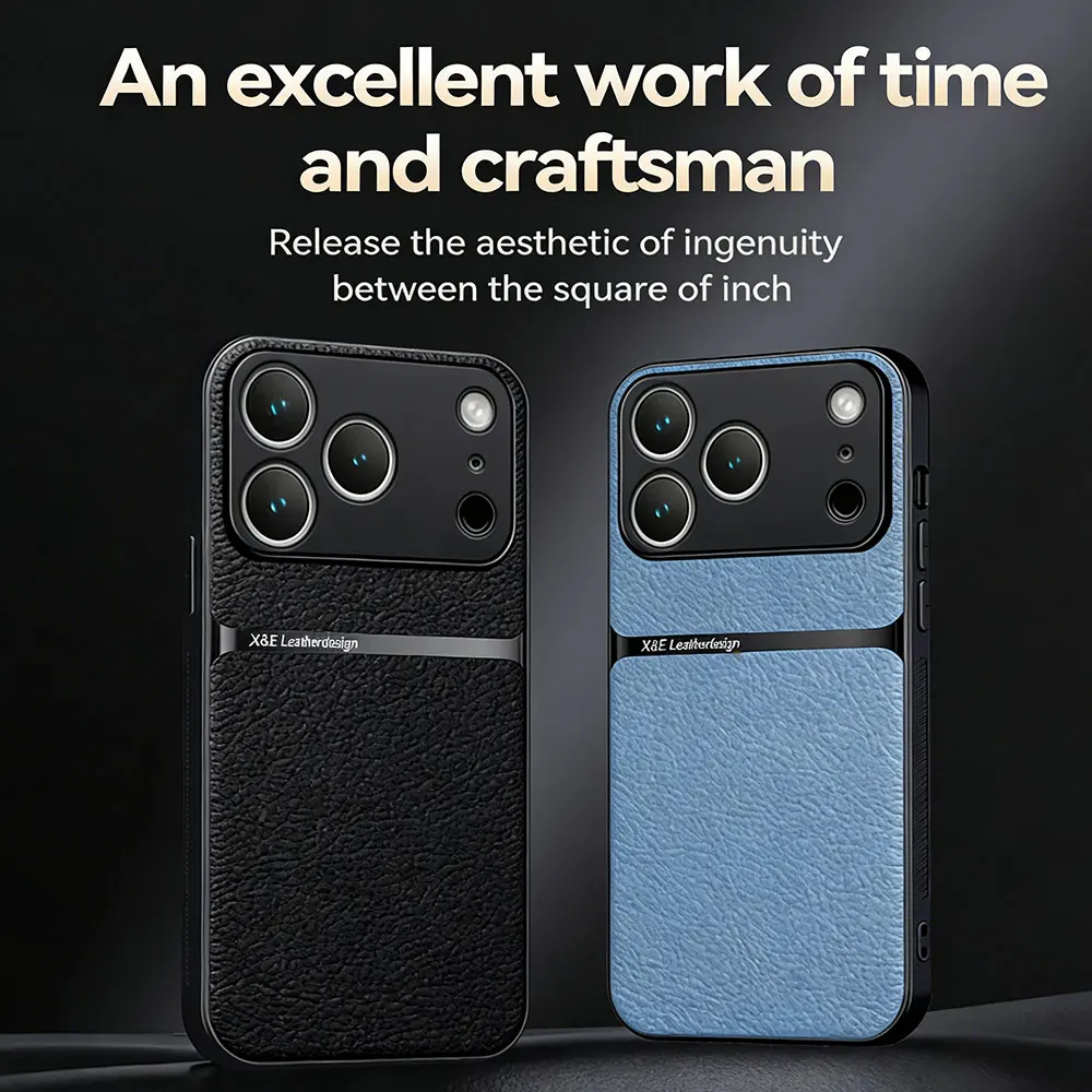 Luxury Shockproof Leather Magnetic Phone Case Coque