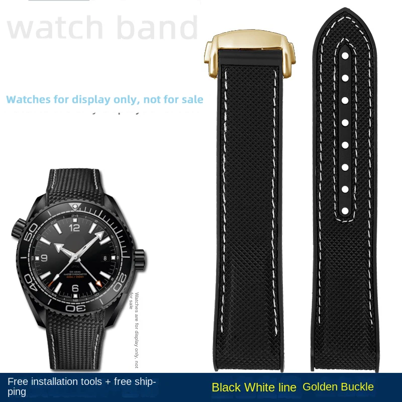Premium Nylon Waterproof Strap in Orange - 20mm, 21mm, 22mm Sizes