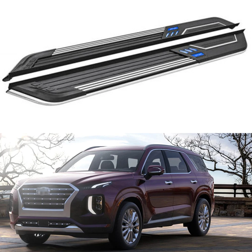 

2Pcs Fits for Hyundai Palisade 2020 2021 2022 2023 Fixed Car Door High Quality Nerf Bar Side Step Running Board