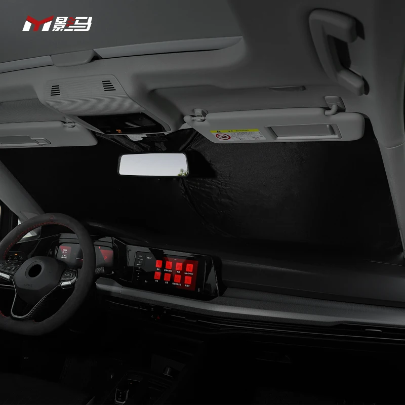 폭스바겐 골프 8 mk8 gti pro R-Line용 접이식 전면 윈드 실드, 자동차 햇빛 차단, 핫 햇빛가리개