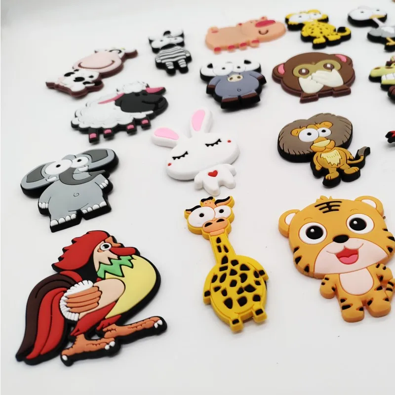 Description Picture 4 of item1 Set PVC Cartoon Animal Fridge Magnet for Children Funny Magnets for Refrigerator Decor Magnetic Letters for Kids Learning Tool
