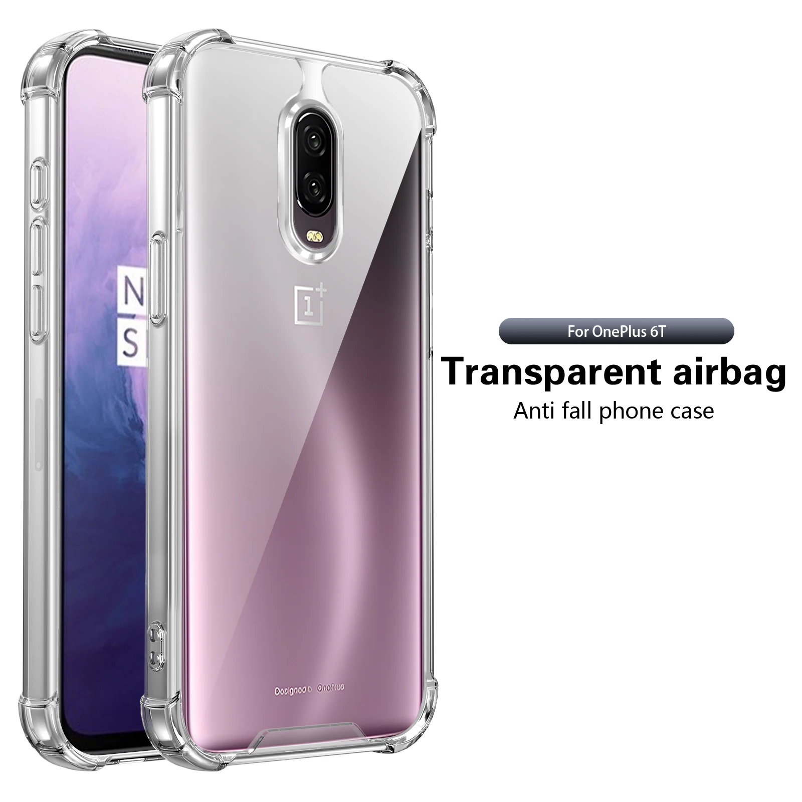 Sleek Silicone Bumper Airbag Clear Shockproof Phone Case