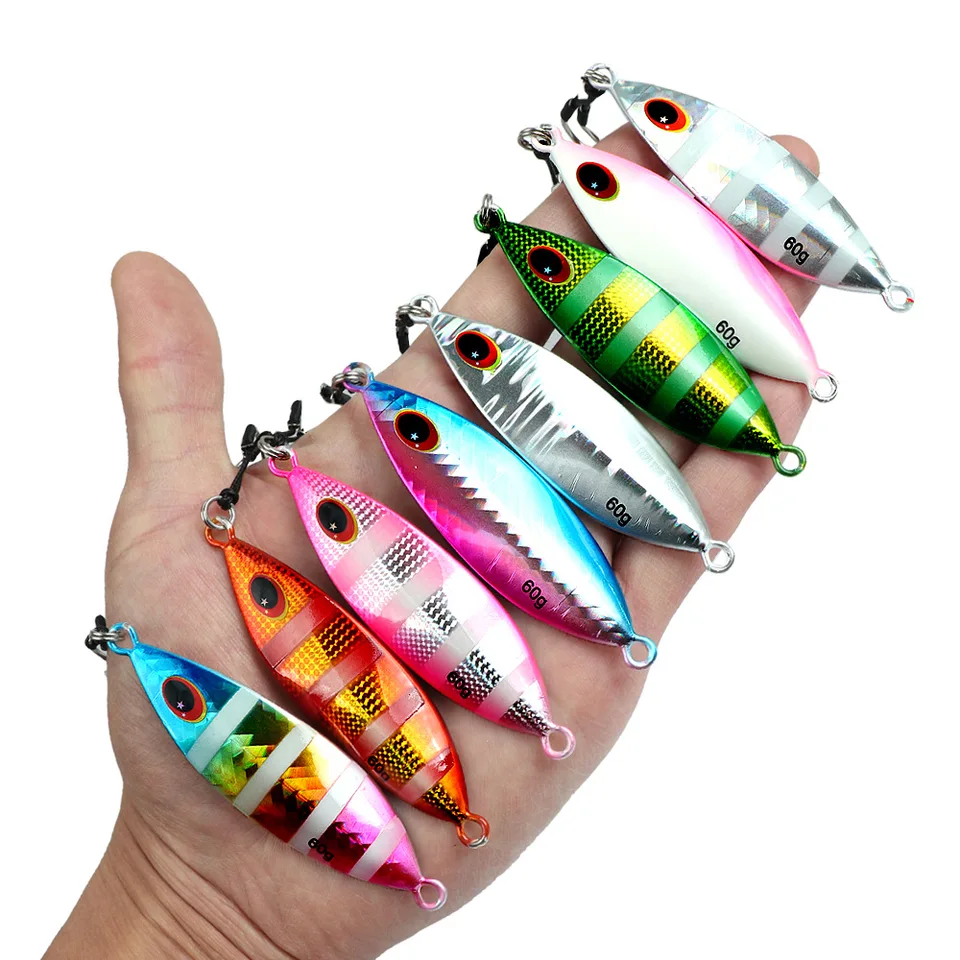 6pcs Lead Jigging Fishing Lures 10g - Micro Butterfly Jigs For Tuna, Snapper, Grouper & Bass With Treble Hooks - View #13