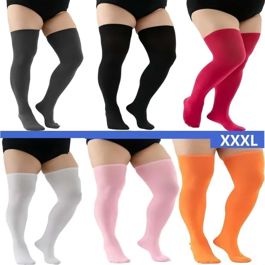 Cozy Striped Over-the-Knee Thigh-High Boot Socks