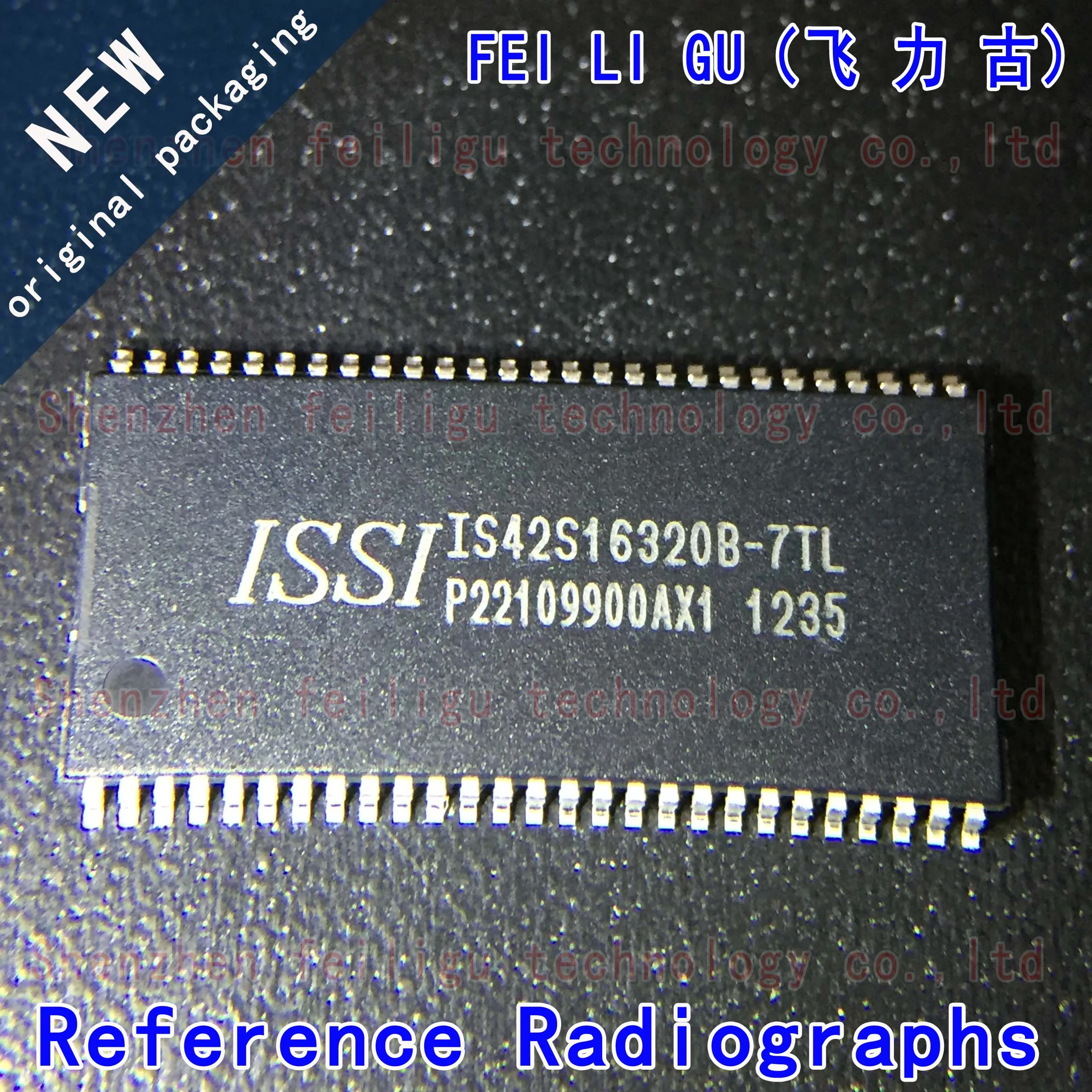 1PCS 100% New Original IS42S16320B-7TL IS42S16320B-7TL Package:TSOP54 SDRAM 512Mb Memory Chip