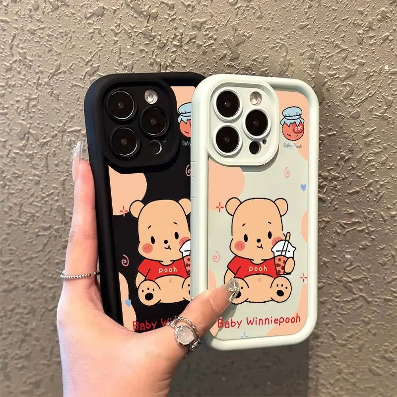 Winnie The Poohtrendy Custodia Per Telefono Per Iphone15 14 12 11 13Pro Max Plus Mini X Xs Max Xr7 Plus Custodia Morbida Antiurto Sky Eye Ladder
