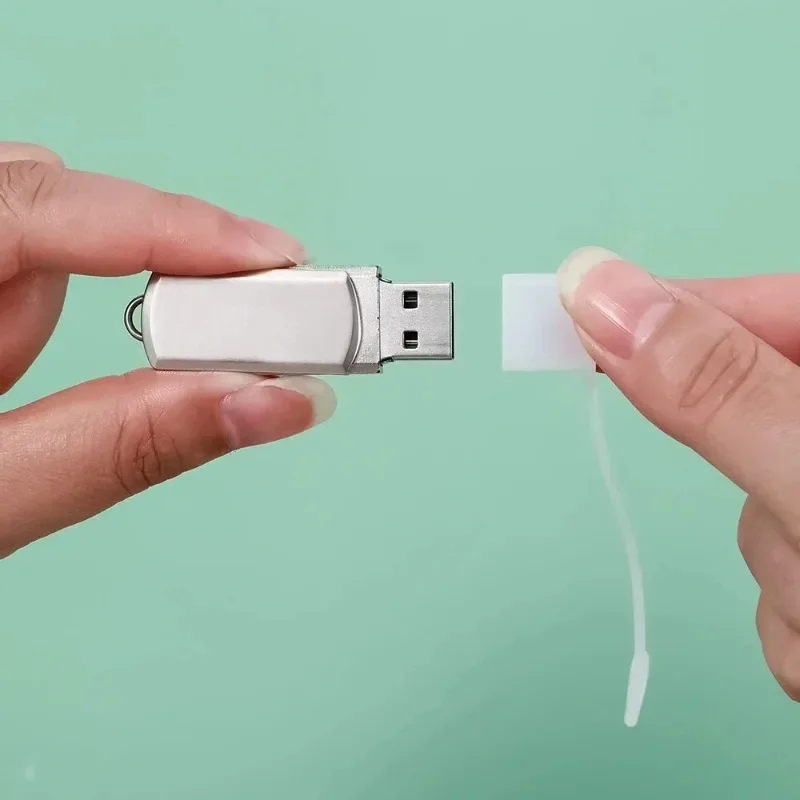 Type C Port Clear Dust Plug Cover with Anti-Lost Rope - Universal Protector Caps