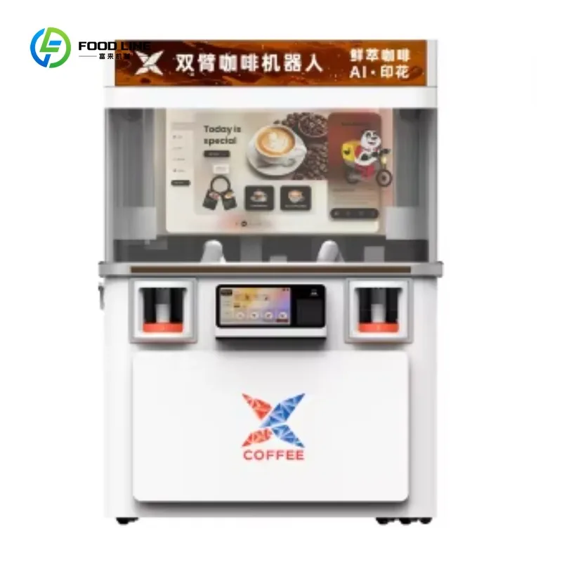 Macchina Barista Robotica Intelligente Personalizzata con Braccio Cobot a 6 Assi, Unità Distributrice di Caffè Completamente Automatica con IA per Operazioni a Lungo Termine - immagine 6