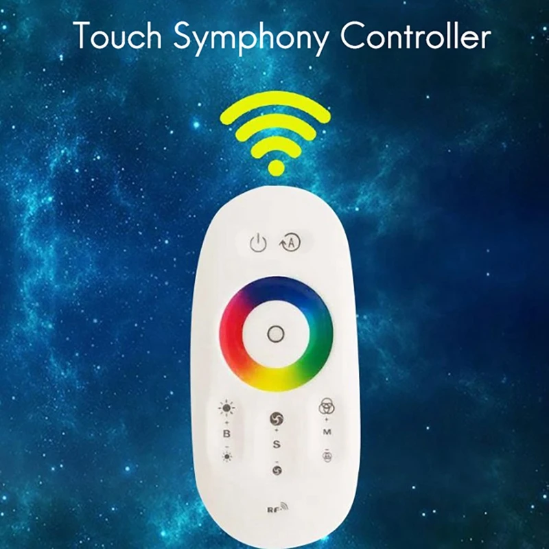 Led Controller Mini Symfonie 2.4G Draadloze Full Press 433 Rf Afstandsbediening Led Controller Marquee Dimmer (Rgb)