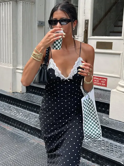 Tossy-Robe longue en dentelle, col en v, patchwork, dos nu, taille haute, slim, spaghetti, pour les abonnés, tenue de soirée, printemps 5 Tossy-Robe longue en dentelle, col en v, patchwork, dos nu, taille haute, slim, spaghetti, pour les abonnés, tenue de soirée, printemps 5