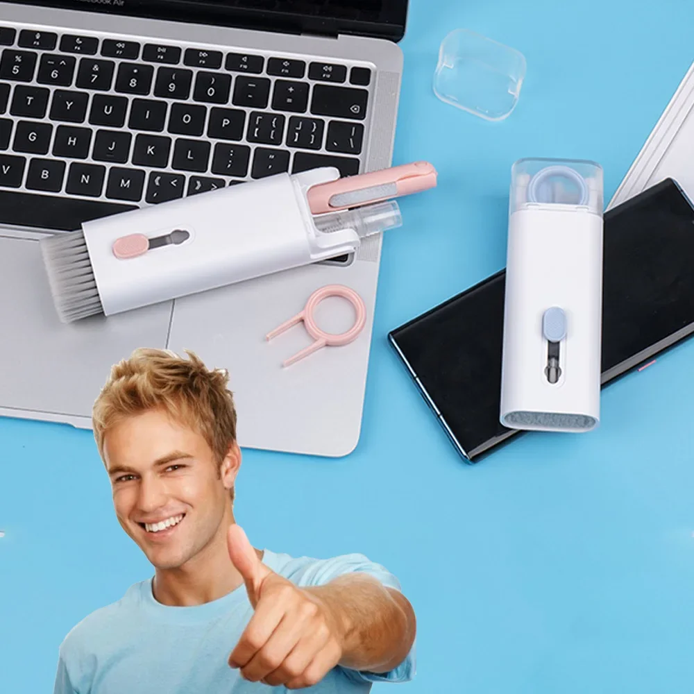 7-in-1 Keyboard Cleaning Kits Airpods Cleaner Headset Cleaner Pen Laptop Screen Cleaning Bluetooth Earphones Cleaning Kit 3