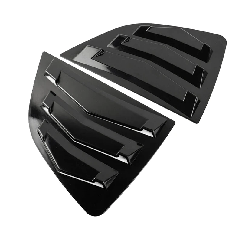 

Черные задние боковые вентиляционные четверти оконные жалюзи крышка затвора Запчасти Аксессуары для Honda Fit Jazz 2014-2019