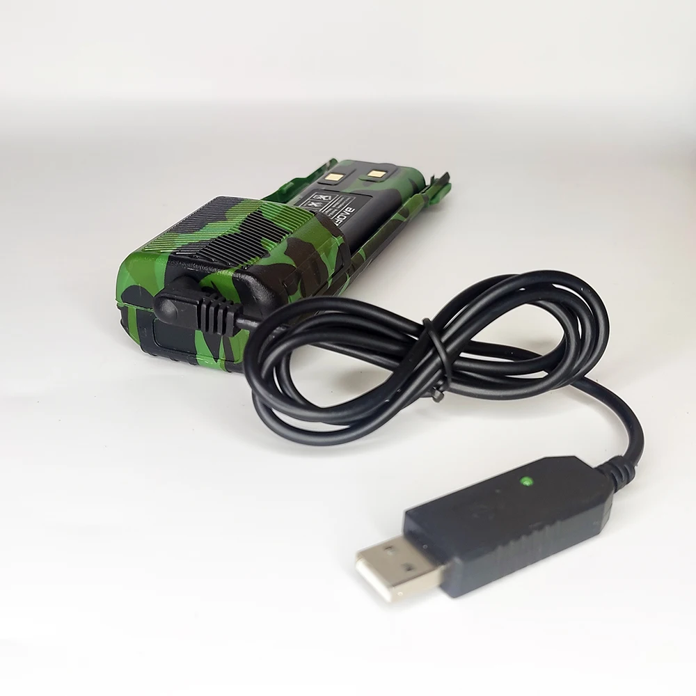 Baofeng Walkie Talkie UV-82 Enlarge Battery 3800mAh Li-ion Battery Black Camouflage Support USB Cable Charging For UV82 Radios 6