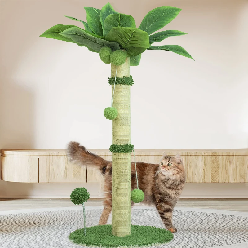 Cat Scratching Post 33 inch Tall Scratching Post for Large Cat Scratching Post with Sisal Rope