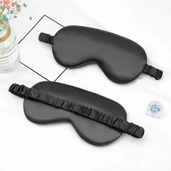 Silk Sleep Mask: Ultra - Soft Eye Cover for Complete Blackout & Comfort (Black)