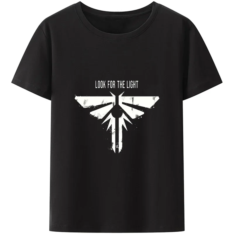 

Футболка с надписью «Look for The светильник», классические футболки с рисунком «The Last of Us», женские модные топы в стиле хип-хоп, Повседневная Уличная одежда унисекс