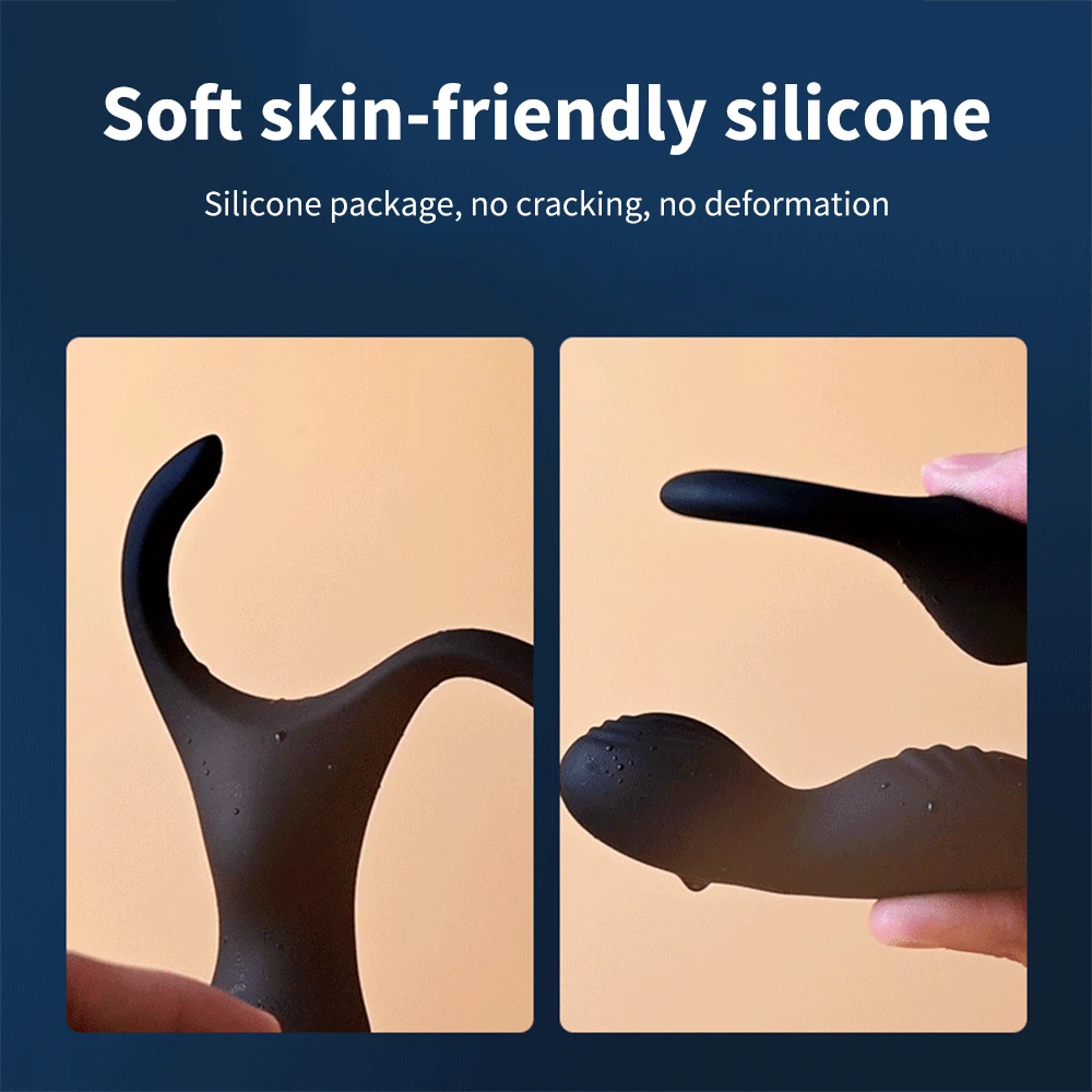 Massaggio alla prostata ricaricabile maschile con eiaculazione ritardata Rin Vibratore anale telecomandato Giocattolo sessuale per uomini G_voghion.com