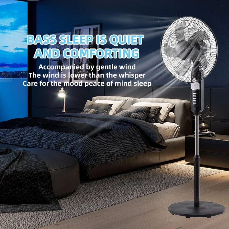 Ventilador portátil com painel solar, bateria e ventilador movido a energia solar, ventilador recarregável silencioso de 3 velocidades para acampamento em casa, quarto 3